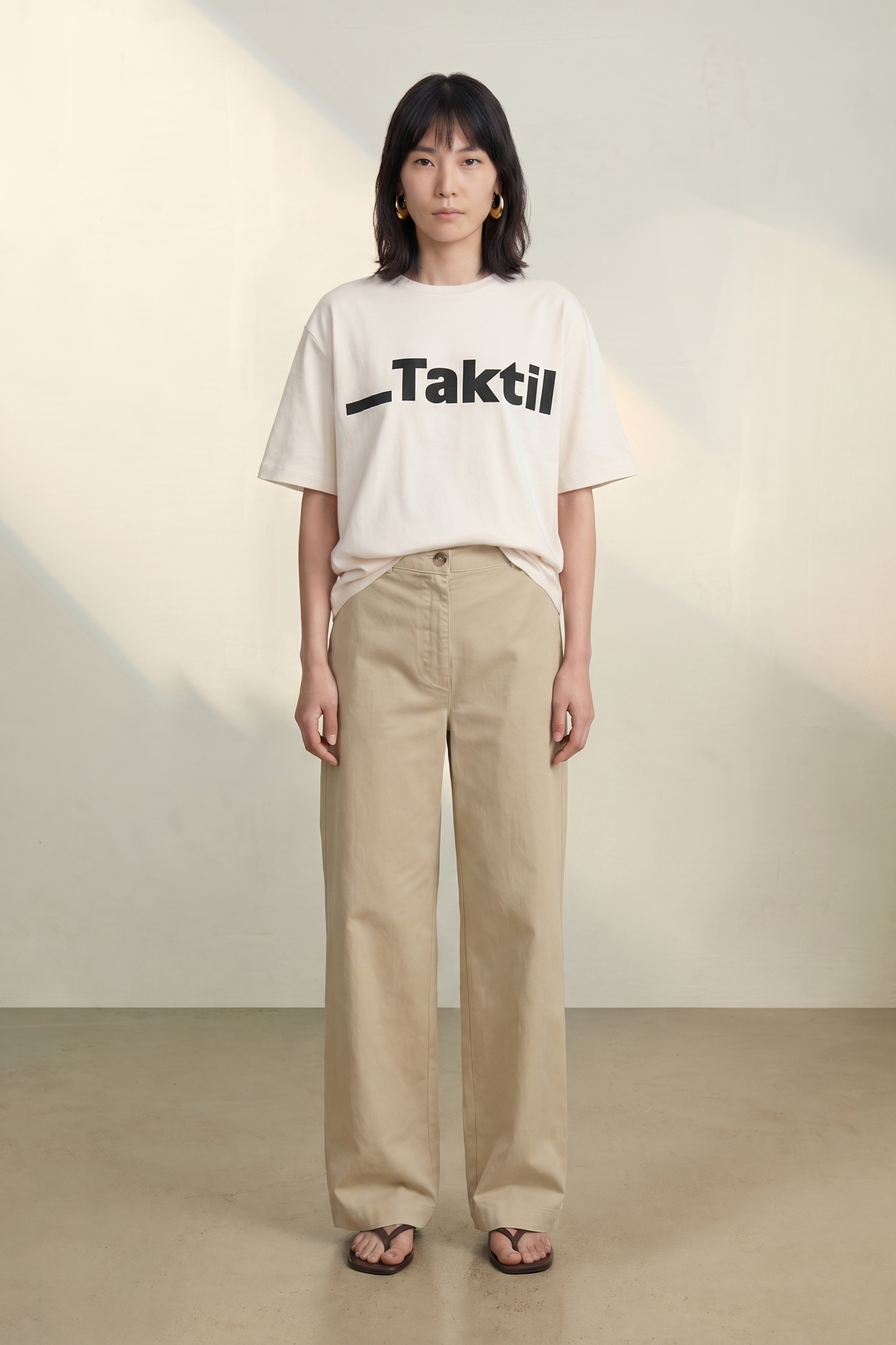 Atelier Taktil AT-Allison Tailor Pant Jeans & Pants 08 Oyster White