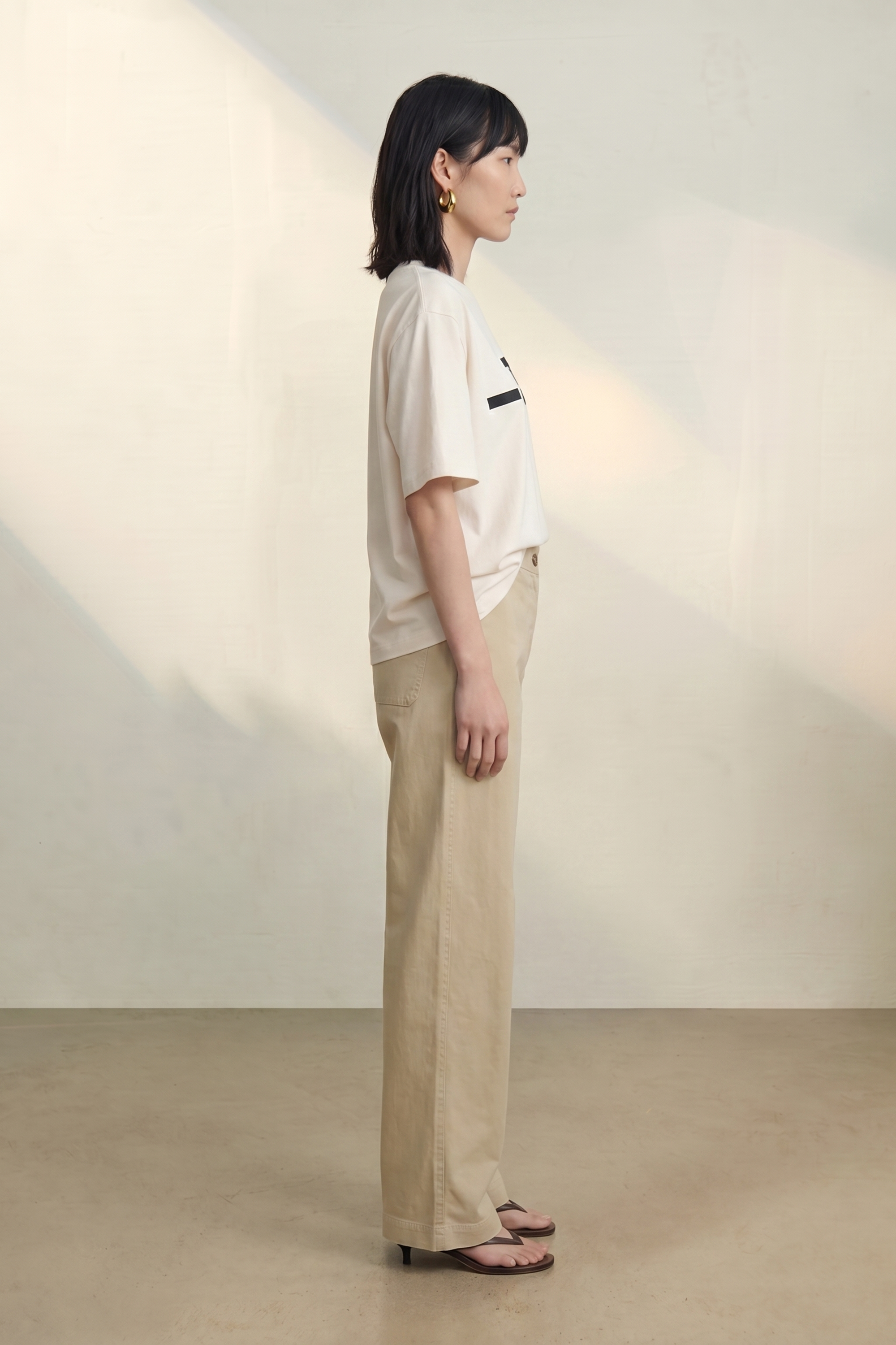 Atelier Taktil AT-Allison Tailor Pant Jeans & Pants 08 Oyster White