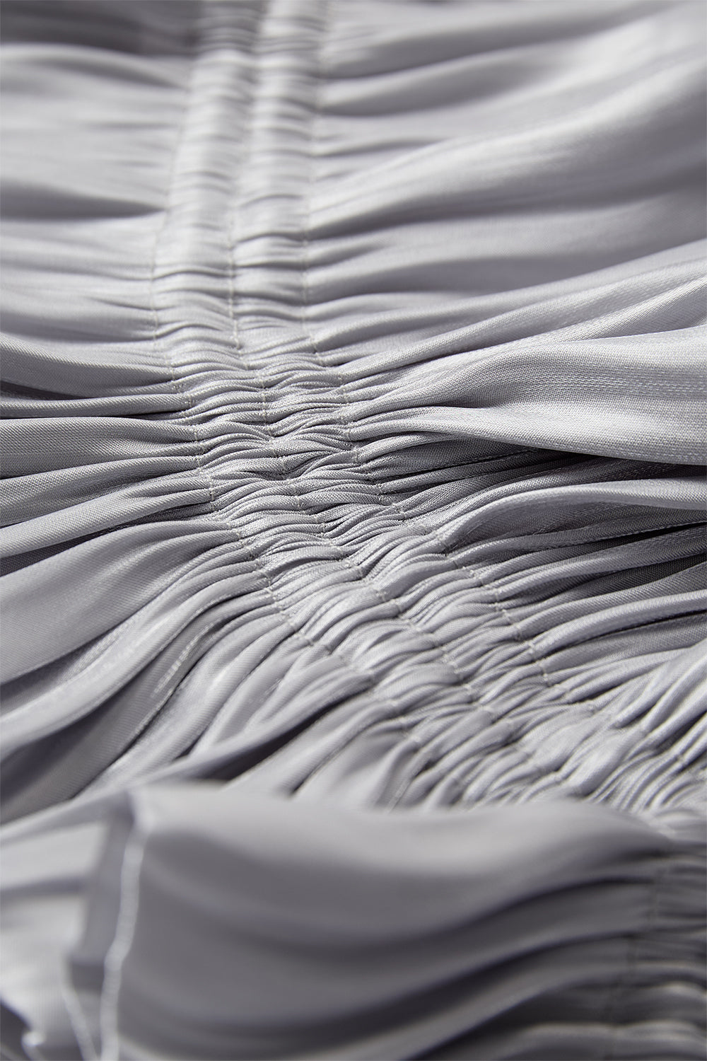 Atelier Taktil AT-Enya Ruffle Tie Japanese Silver Accessories 8 Grey