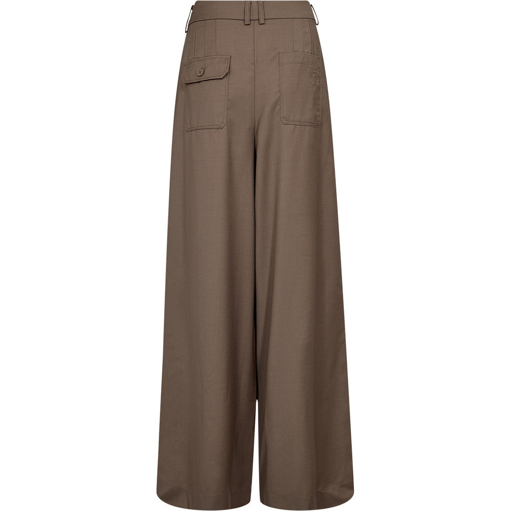 Atelier Taktil AT-Esme Excl. Tailor Pant Jeans & Pants 708 Dark Lead Brown