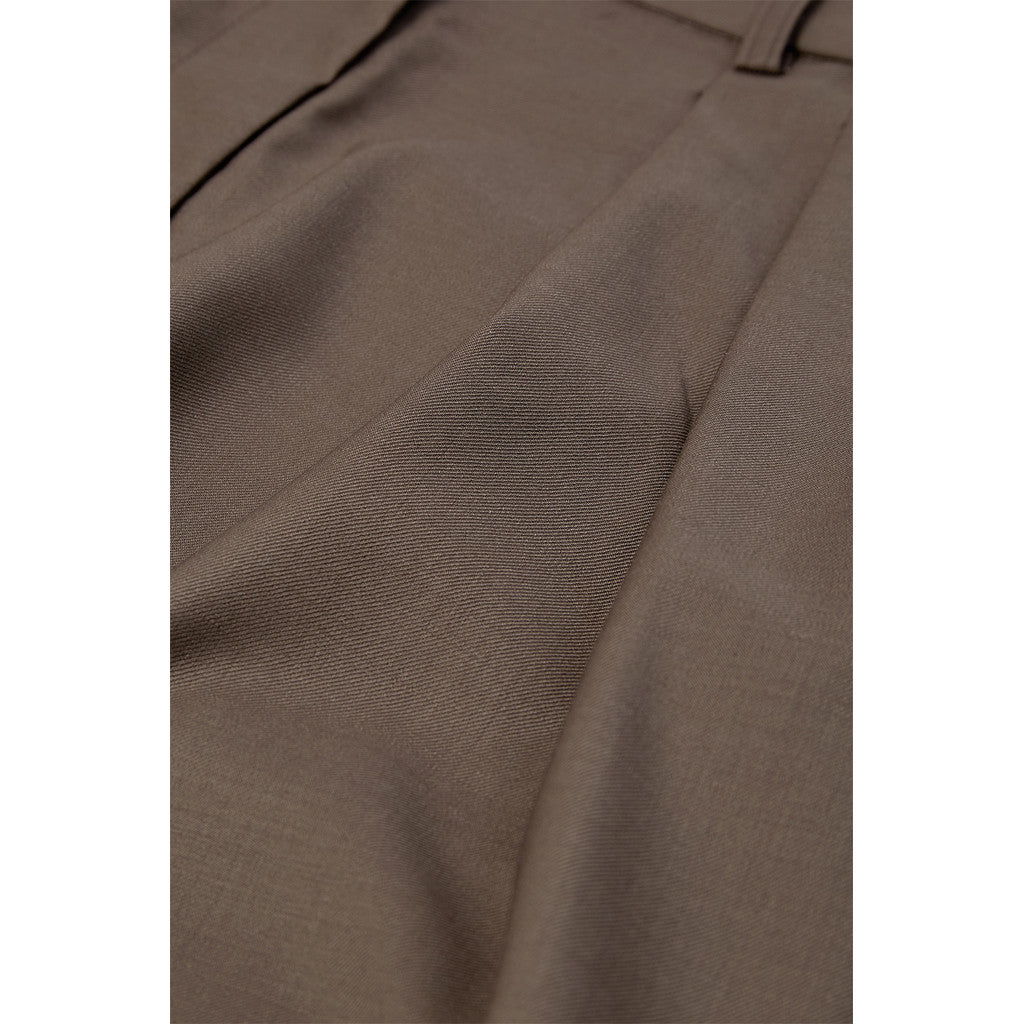 Atelier Taktil AT-Esme Excl. Tailor Pant Jeans & Pants 708 Dark Lead Brown