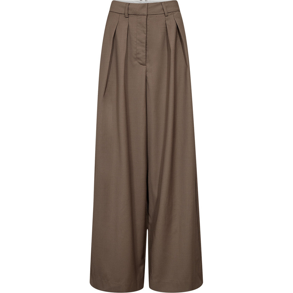 Atelier Taktil AT-Esme Excl. Tailor Pant Jeans & Pants 708 Dark Lead Brown