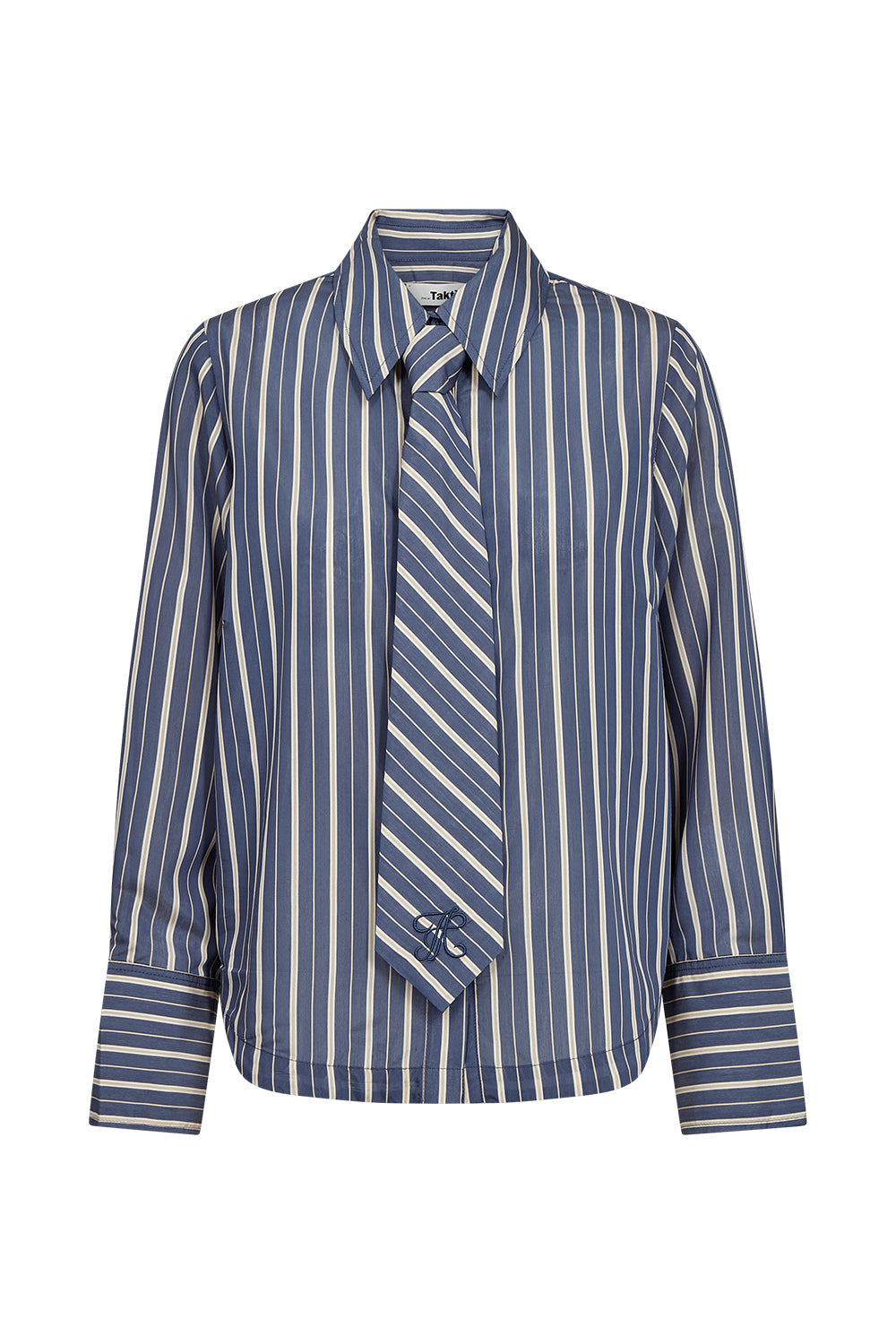 Atelier Taktil AT-Gwen Mens Tie Shirt Stunning Stripe Shirts & Blouses 00 Stripe