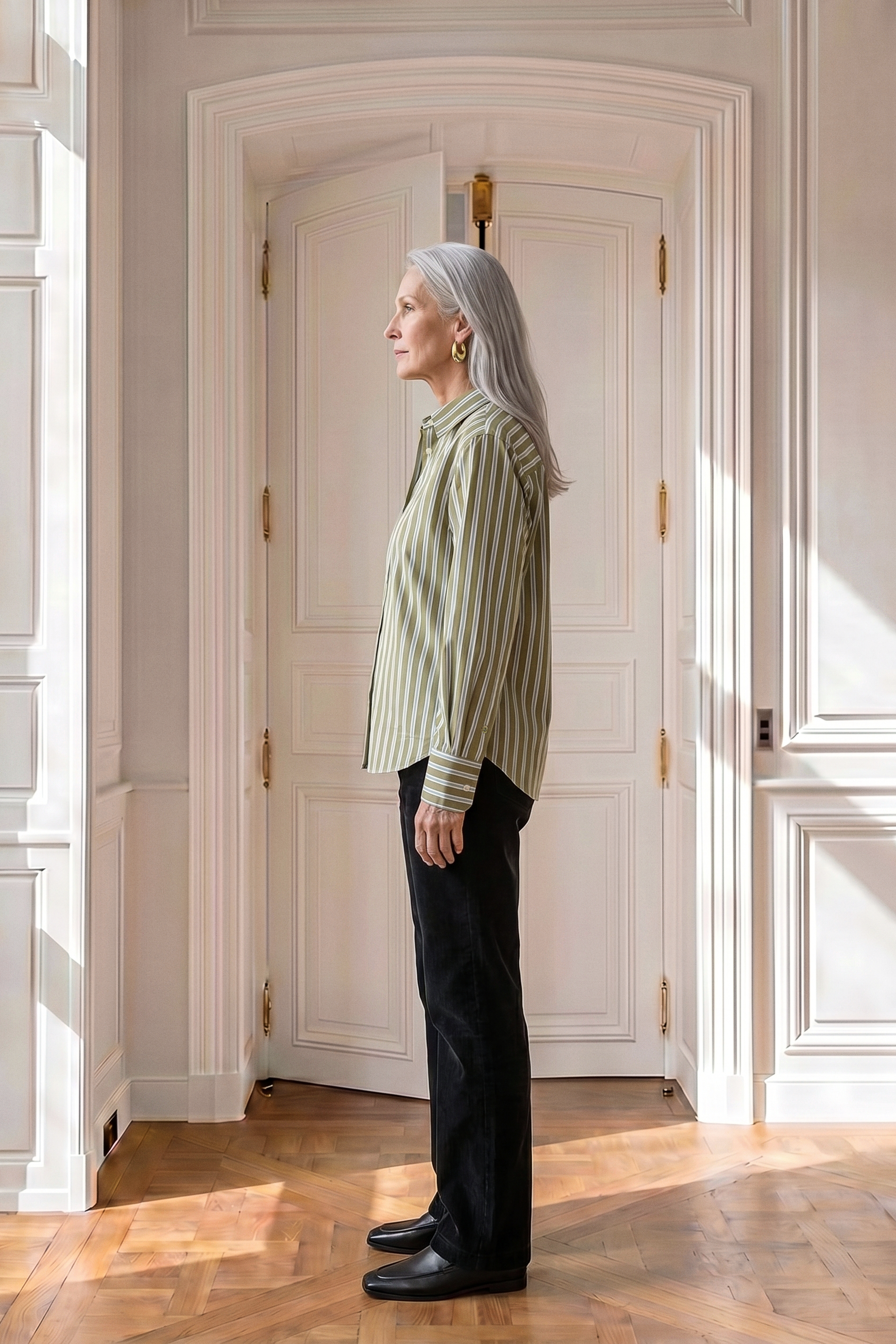 Atelier Taktil AT-Jane Cord. Pant Jeans & Pants 9 Black