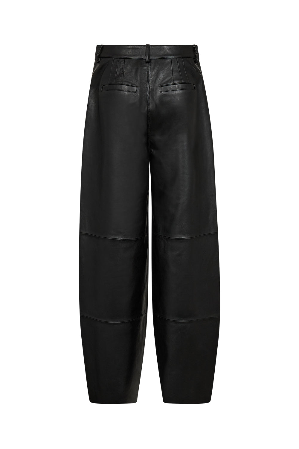 Atelier Taktil AT-Lily Leather Barrel Pant Leather 9 Black