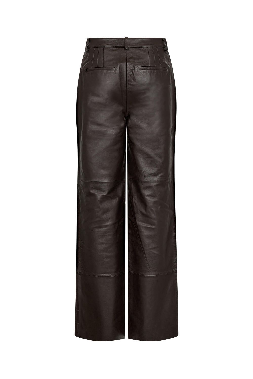 Atelier Taktil AT-Lily Leather Pant Leather 728 Espresso Brown
