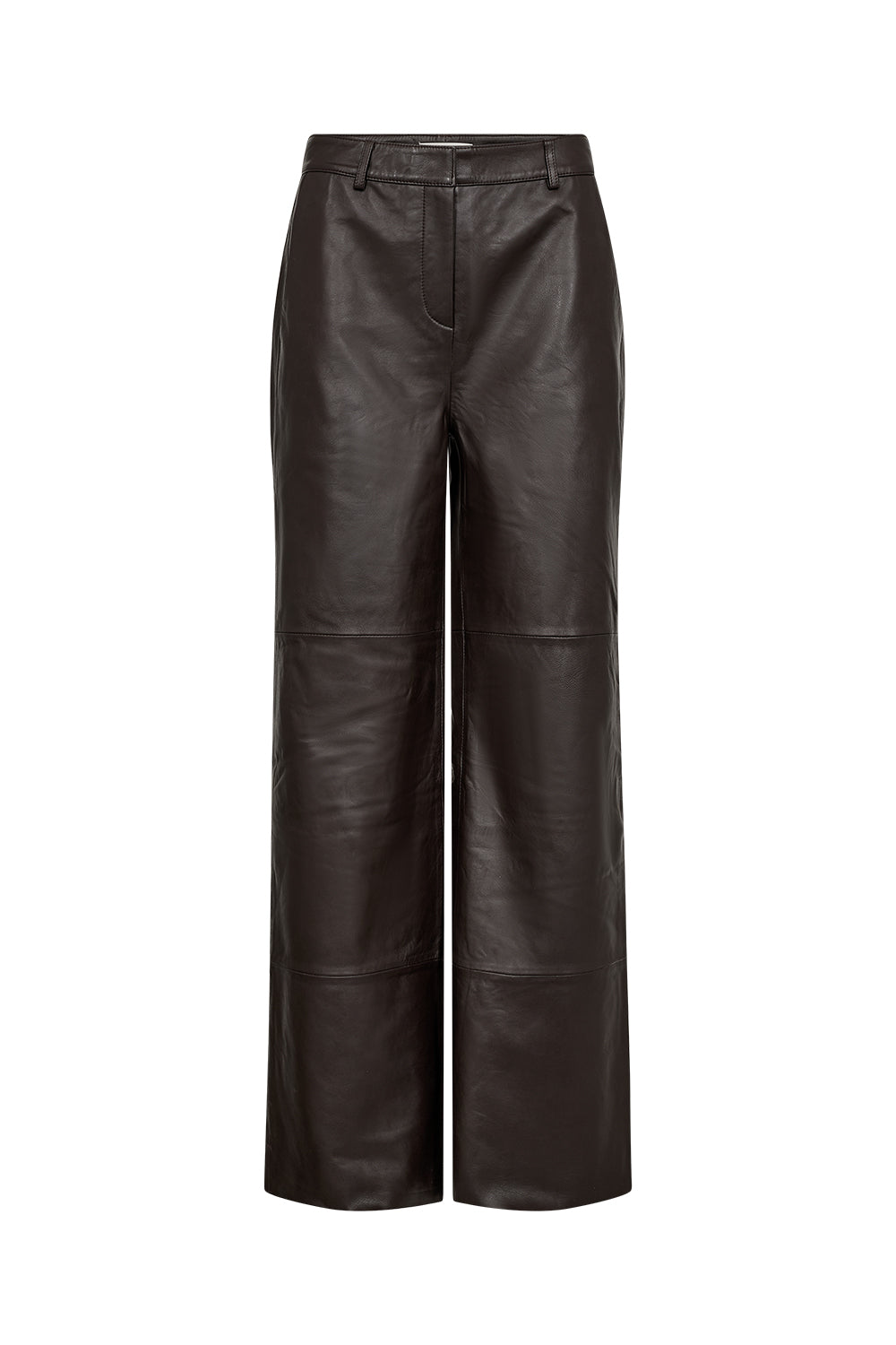 Atelier Taktil AT-Lily Leather Pant Leather 728 Espresso Brown