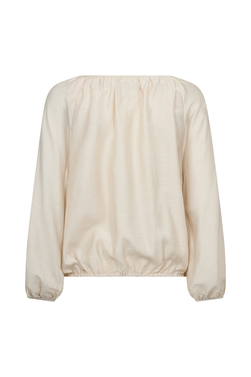 Atelier Taktil AT-Lotus Blouse Shirts & Blouses 08 Oyster White Melange