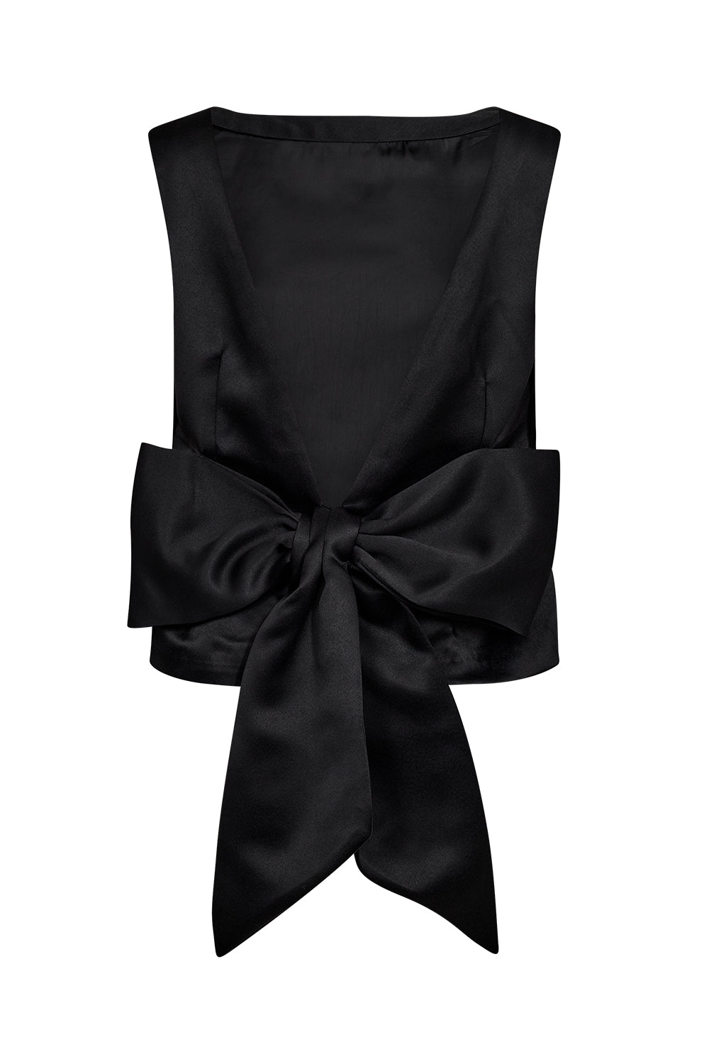 Atelier Taktil AT-Montana Bow Evening Top Top 9 Black
