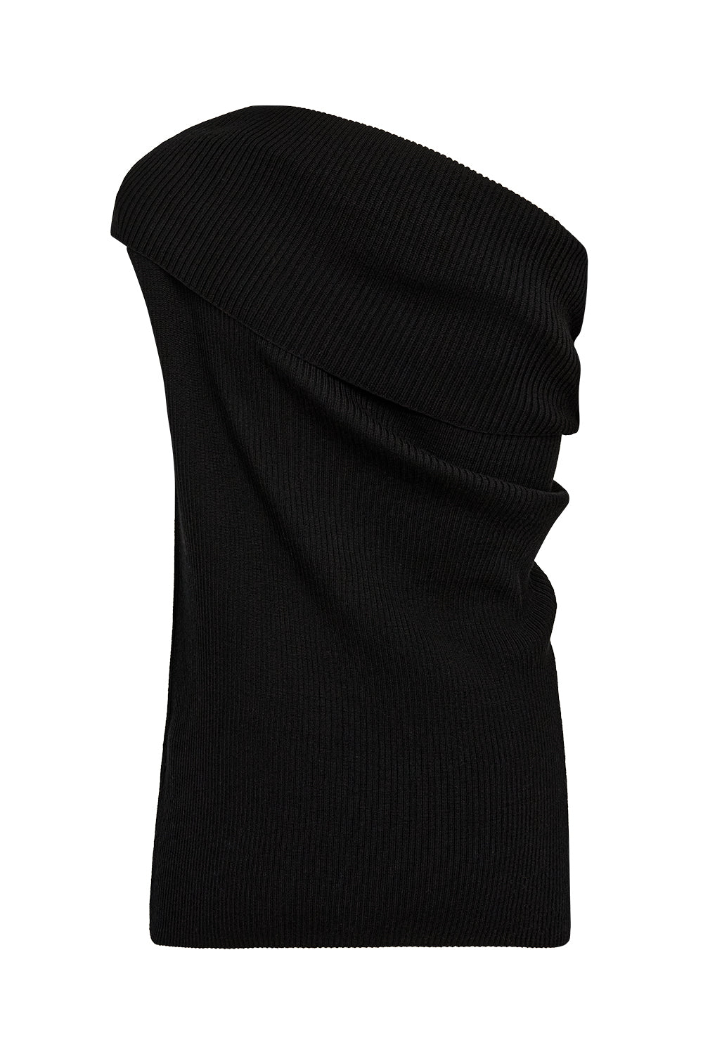 Atelier Taktil AT-Ruby Oneshoulder Knit Knitwear 9 Black