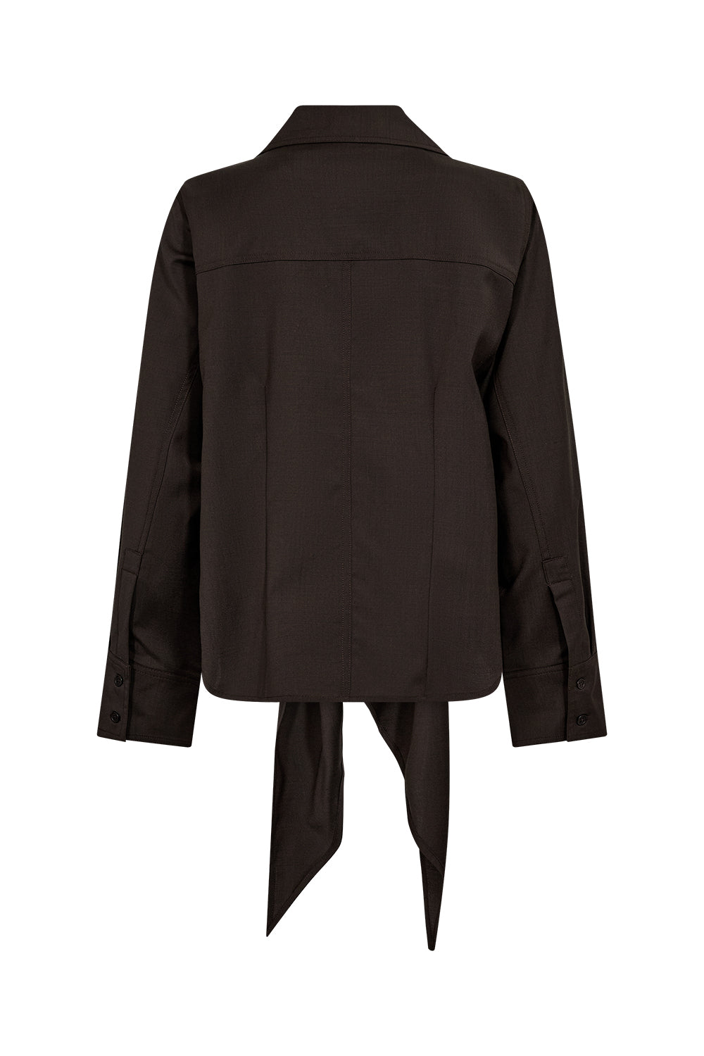 Atelier Taktil AT-Sinclair Scarf Shirt Shirts & Blouses 702 Coffee Bean