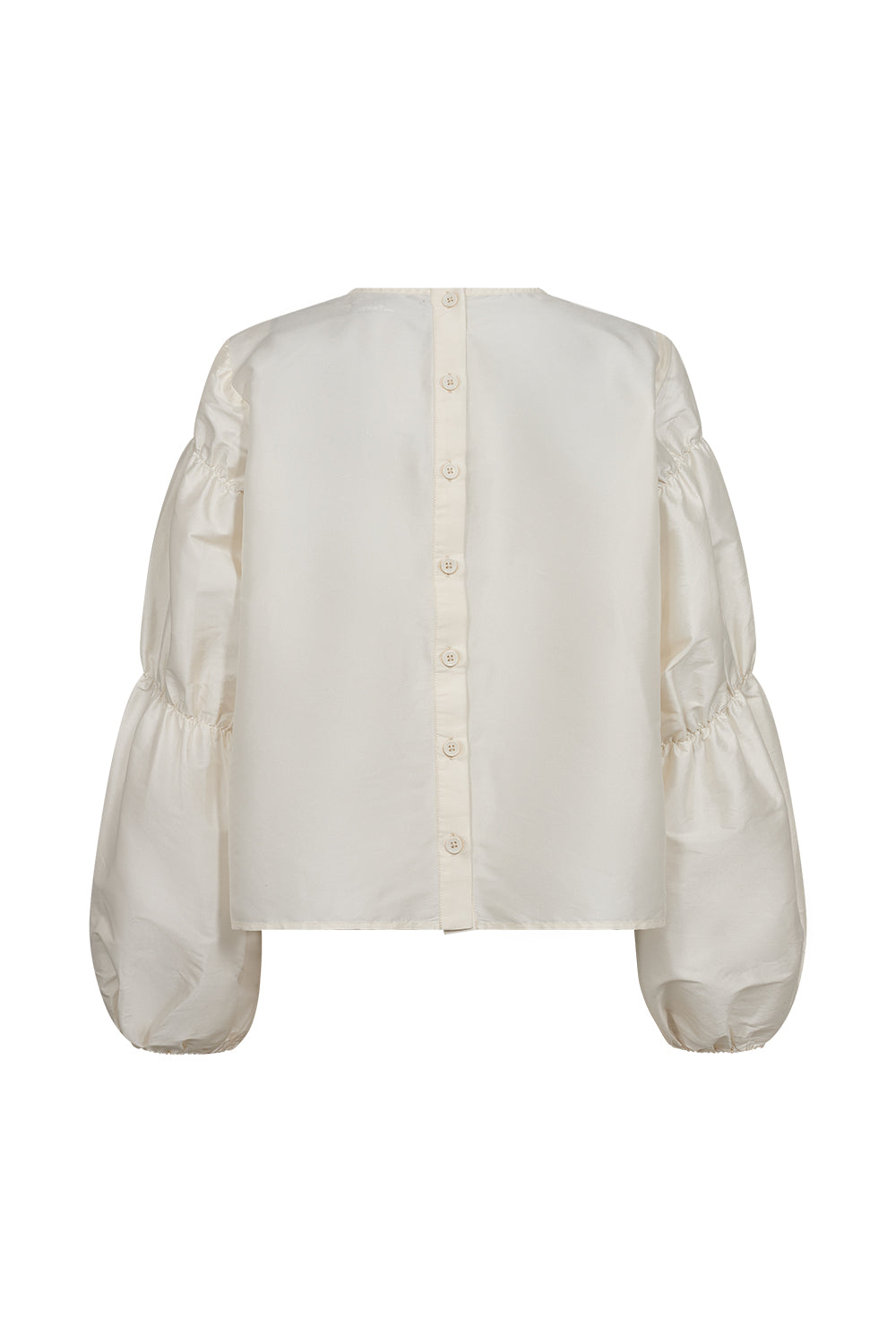 Atelier Taktil AT-Skye Puff Sleeve Blouse Shirts & Blouses 07 Creme