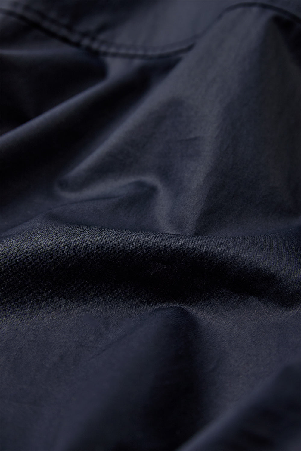 Atelier Taktil AT-Skylar Halfplacket Blouse Shirts & Blouses 527 Deep Dark Navy