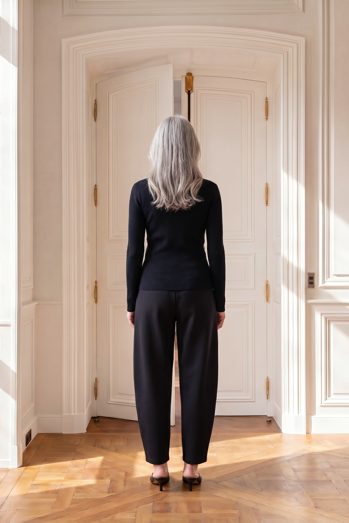 Atelier Taktil AT-Stella Mix Knit Knitwear 9 Black