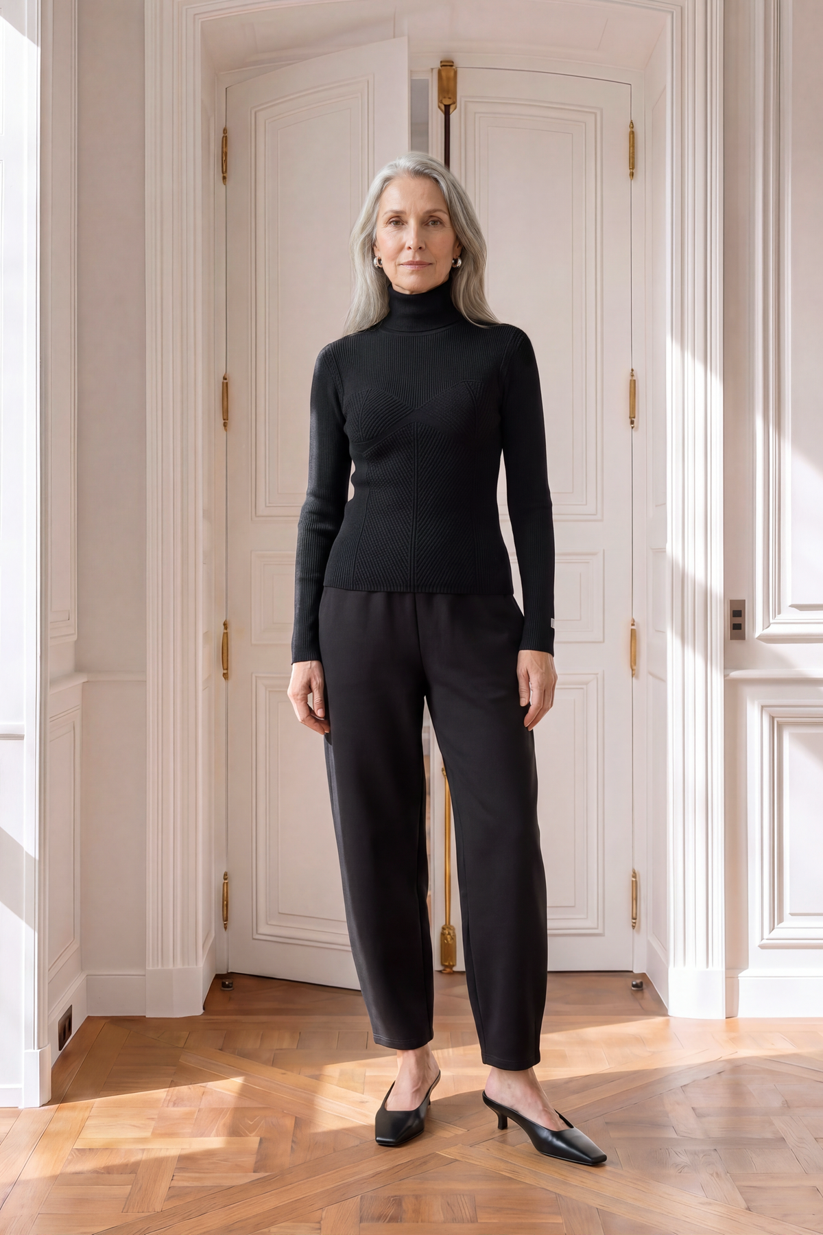 Atelier Taktil AT-Stella Mix Knit Knitwear 9 Black