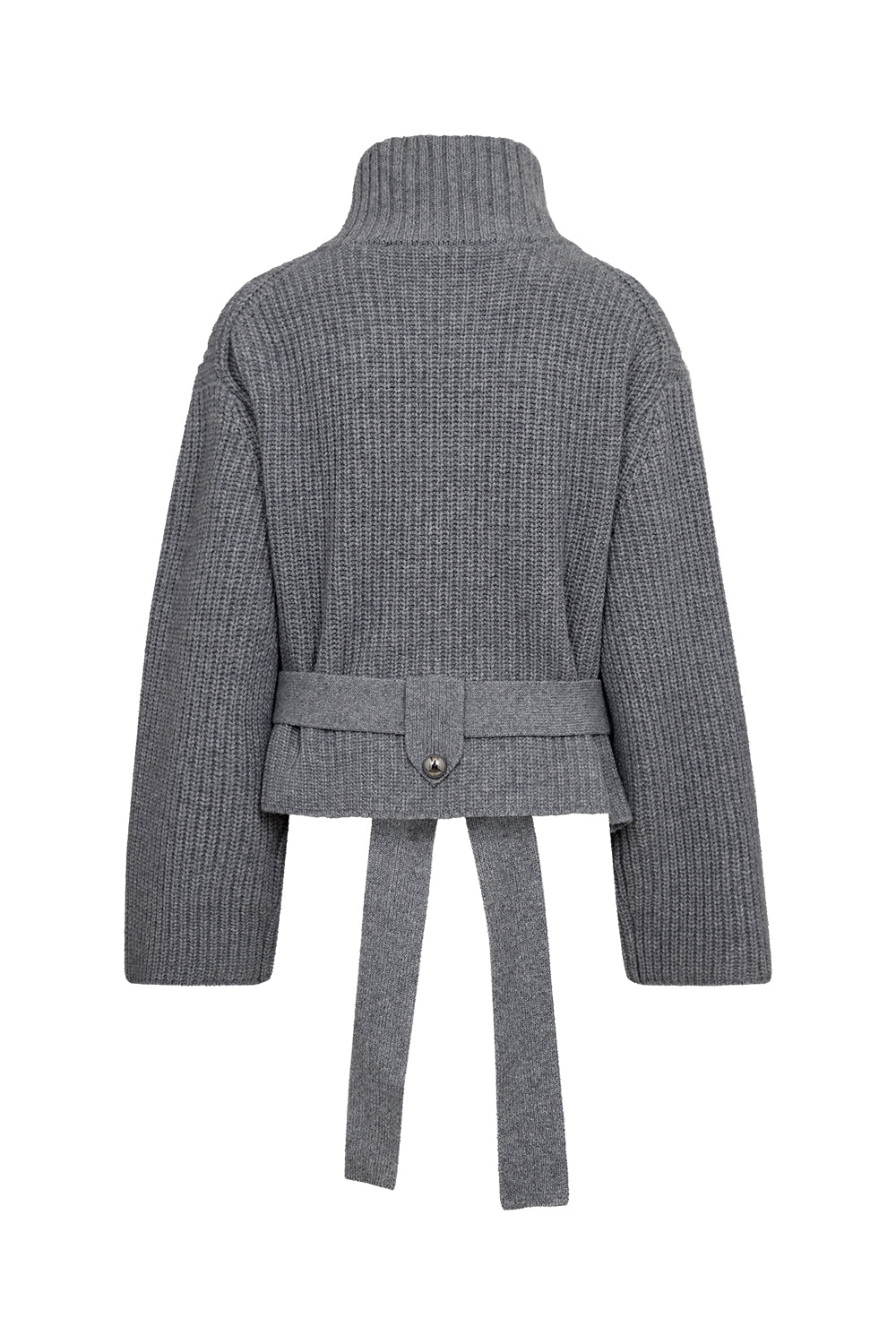 Atelier Taktil AT-Svala Zip Jacket Knit Knitwear 81 Grey Melange