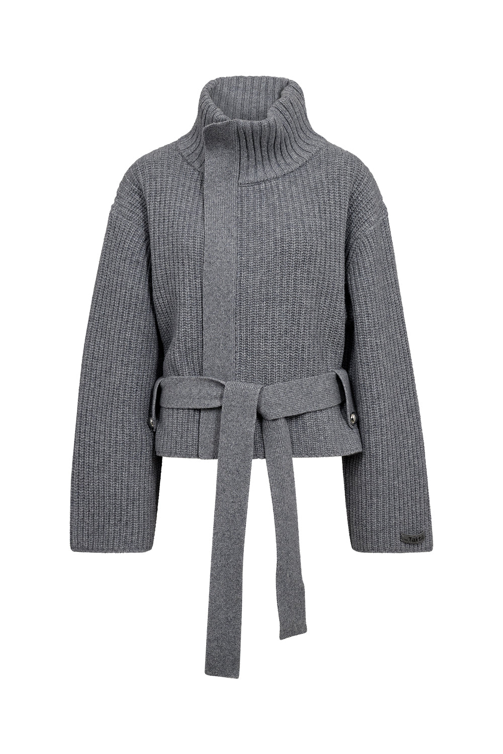 Atelier Taktil AT-Svala Zip Jacket Knit Knitwear 81 Grey Melange